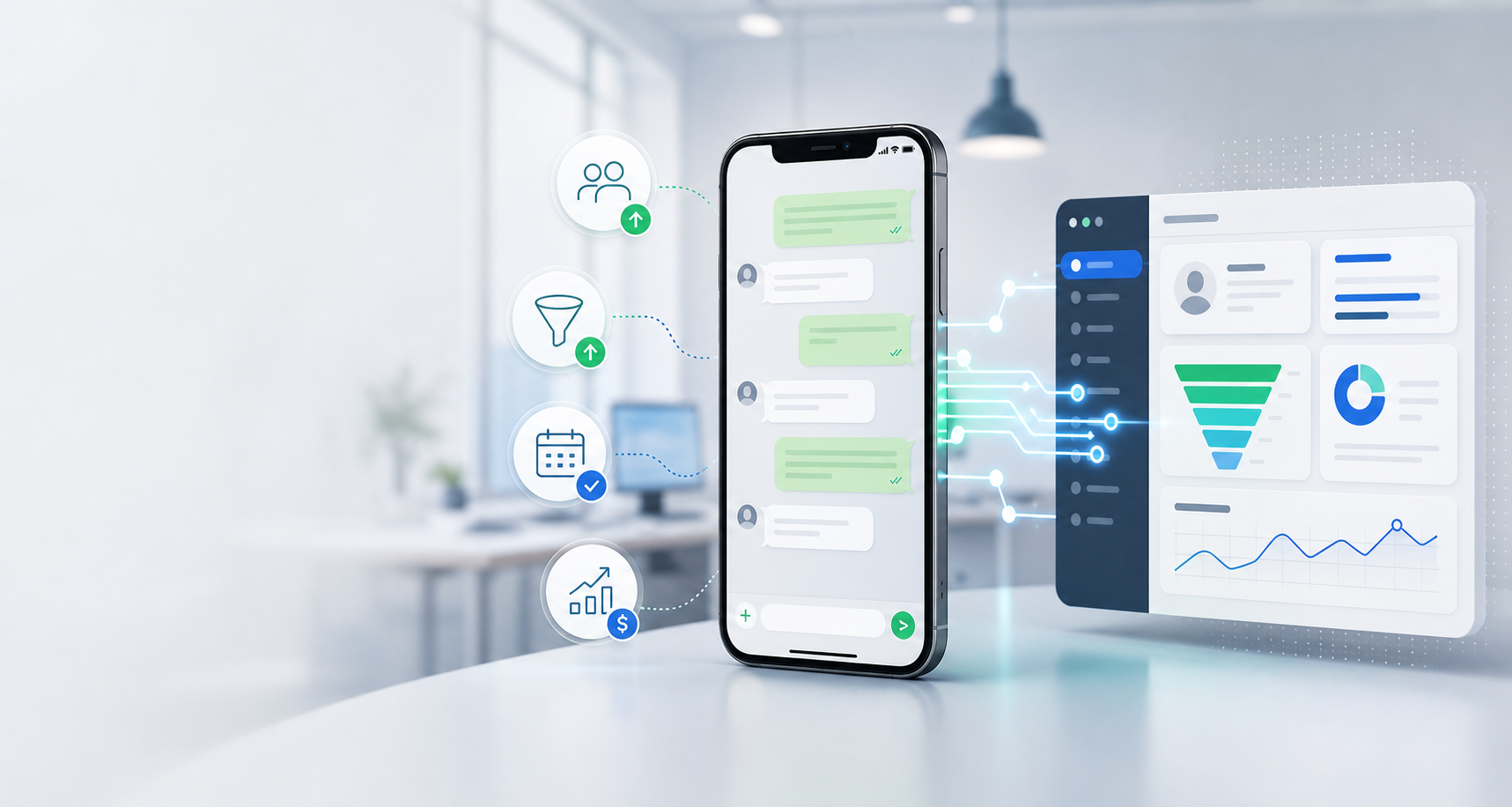 Cómo la integración de Atom Chat potencia WhatsApp para tu negocio